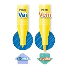 Canetinha Faber Castell 12 Cores Vai E Vem Hidrocor Lavável Foto mini 3