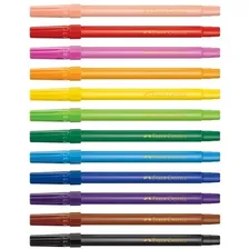 Canetinha Hidrográfica 12 Cores Lavável Faber Castell Foto mini 2