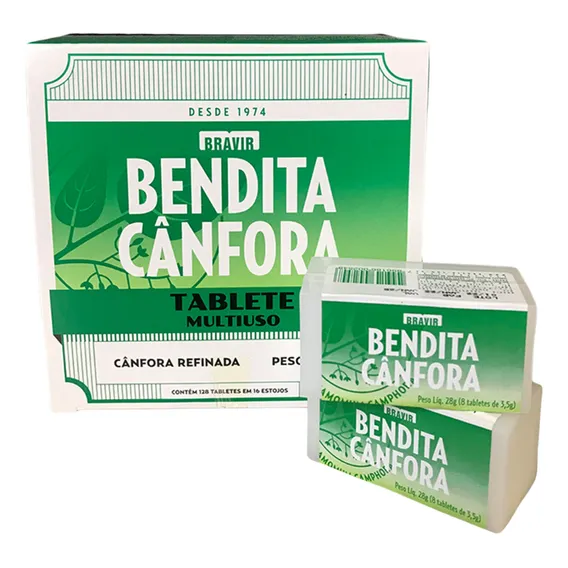 Canfora Tabletes Bendita Cânfora Pastilhas Odorizante Foto 1