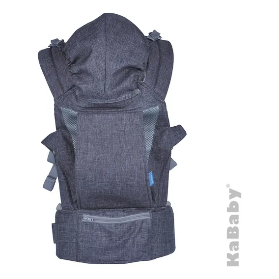 Canguru Carregador De BebĂȘ Ergonomic Line Cinza Kababy Foto 1