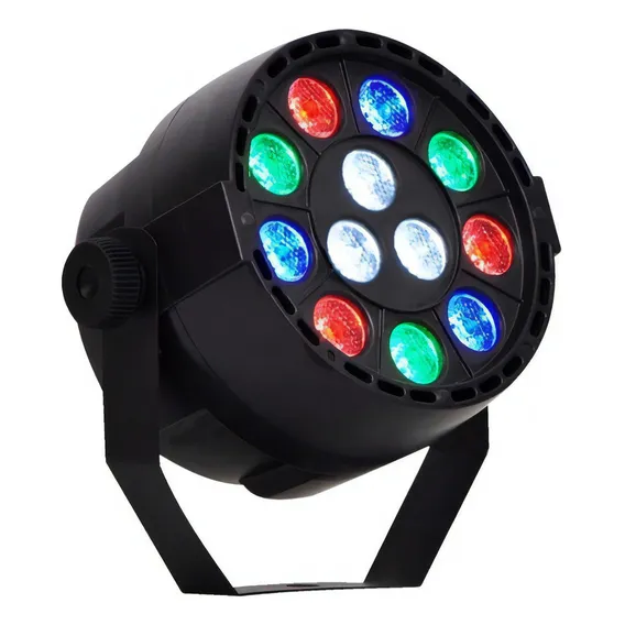 Canho De Luz Par 12 Leds 1w Rgb Dmx Painel Digital Strobo 110V/220V Foto 1