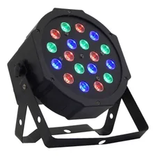 Canhão Refletor 18 Leds Rgb Dmx Jogo Luz Iluminacao Dj Foto mini 1