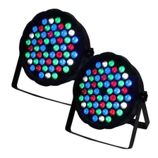 Canhão Refletor 54 Leds Rgbw Bivolt Dmx Digital Strobo Festa Foto mini 1