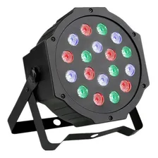 Canhão Refletor Led 18 Leds Rgb Bivolt Dmx Digital Strobo Foto mini 1