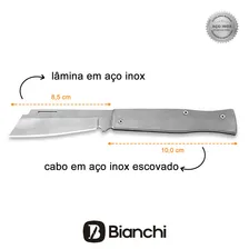 Canivete Bianchi Inox 3 1/4 Tradicional Com Presilha Foto mini  3