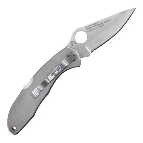 Canivete Cimo Heeler Grande Cabo Inox Clip 9440/8 Lâmina 8cm Foto 1