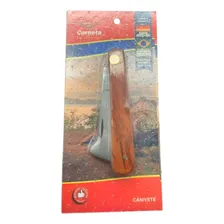 Canivete Enxertia Profissional S/ Espátula + Bainha Corneta Cor Dourado Foto mini 4