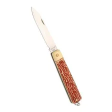 Canivete Inox Lamina Com Ponta 80x14mm Brasfort Cod:1325 Cor Marrom-claro Foto mini 1