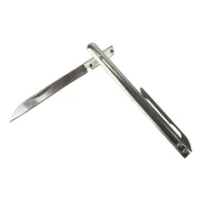 Canivete Lan Aço Inox Tipo Caneta - Grande Cor Prateado Foto mini 1
