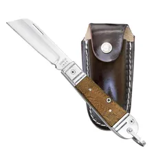 Canivete Madeira Aço Inox Grande Com Bainha Bianchi Cor Marrom Foto  mini 1