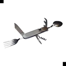 Canivete Multifuncional P/ Camping Pesca - C/ Colher E Garfo Cor Canivete Zd-k03 Foto mini  2