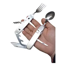 Canivete Multifuncional P/ Camping Pesca - C/ Colher E Garfo Cor Canivete Zd-k03 Foto mini  3