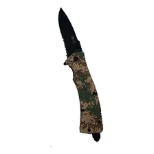 Canivete Tatico Camuflado Digitalizado Aço 420 Foto mini 1