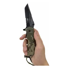 Canivete TĂĄtico SobrevivĂȘncia Faca Combate Camuflado Foto mini 4