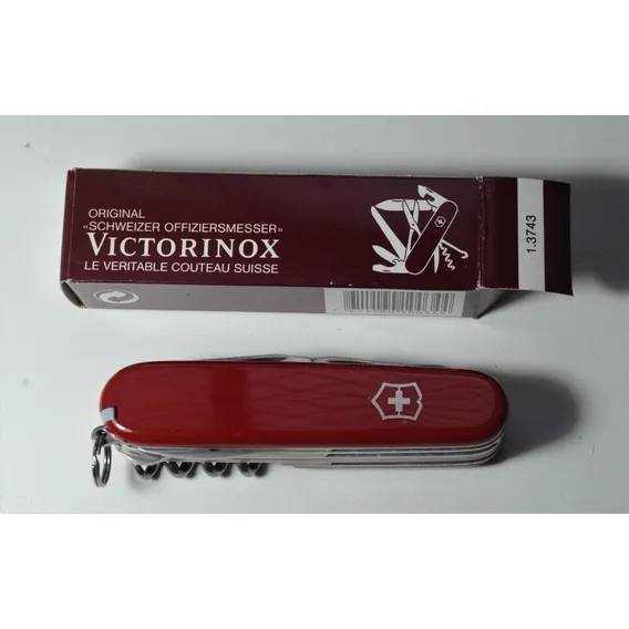 Canivete Victorinox 3743 Mountaineer 18f Colecionador Antigo Cor Vermelho Foto 1