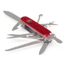 Canivete Victorinox Huntsman Vermelho Translucido 15 Funções Foto mini 4