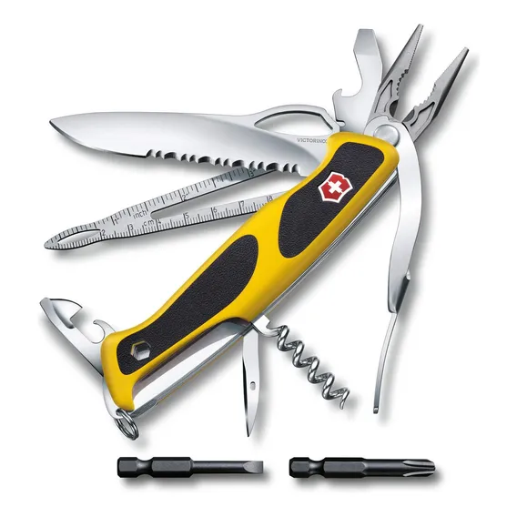 Canivete Victorinox Ranger Grip Boatsman Amarelo 22 Funções Foto 1