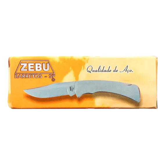 Canivete Zebu 301 Aço Inox Alumínio Presilha 200un Foto 1