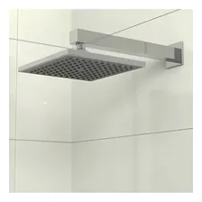 Canopla Quadrada Aço Inox 6 X 6 Cm - Blukit Acabamento Cromada Cor Prateado Foto mini 4