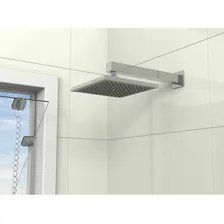 Canopla Quadrada Aço Inox 6 X 6 Cm - Blukit Acabamento Cromada Cor Prateado Foto mini  3