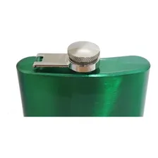 Cantil Inox Verde 8oz - Gravado A Laser Foto mini  3