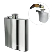 Cantil Porta Bebida Bolso Inox Whisky Vodka Rum 60z Foto mini 1