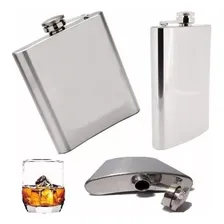 Cantil Porta Bebida De Bolso Em Inox 270  9oz Cor Prateado Lisa Foto mini  2