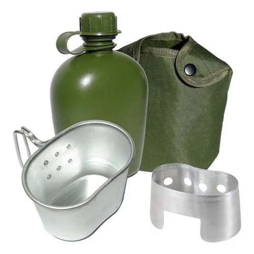 Cantil Portátil Apache Verde 1 Litro Com Caneca Espiriteira Foto 1