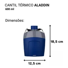 Cantil Térmico 600ml Azul Aladdin Foto mini  3
