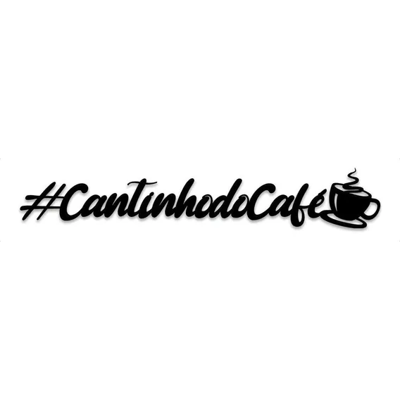 Cantinho Do Café Na Sala Em Mdf 34x7cm Letreiro Letras Foto 1