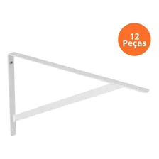 Cantoneira Mão Francesa Branca 20cm 12 Pçs Foto mini 1
