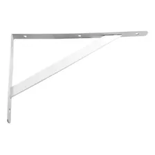 Cantoneira Mão Francesa Reforçada Branca 30cm Rayco Foto mini 1