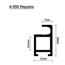 Cantoneira P/ Perfil Aluminio A058 Tela Mosquiteira - 28 Und Cor Preto Foto mini  3