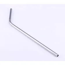 Canudo Aço Inox 2 Unidades Ecológico Reutilizável + Escova Cor Prateado Foto mini  3