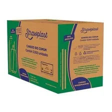 Canudo Biodegradável Ecológico 19,5cm Strawplast C/ 3000 Uni Foto mini  2