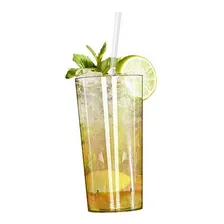 Canudo Colher Ecológico Mexedor Drink Biodegradável C/ 100 Cor Cristal/Transparente Foto mini 3