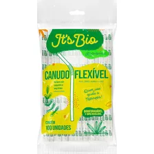 Canudo Flexível Biodegradável Strawplast C/ 200 Unidades Cor Cristal Foto  mini 1