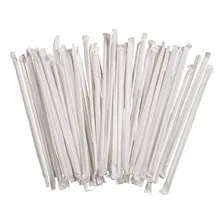 Canudo Papel Biodegradável 100 Un Embalado Individualmente Foto mini 2