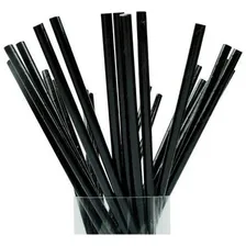 Canudo Papel Preto Caixa Com 100un Foto mini  3