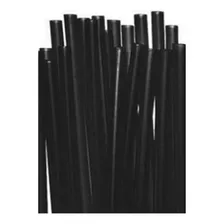 Canudo Papel Preto Caixa Com 100un Foto mini  2