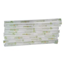 Canudo Shake Biodegradável Sachê Transparente 750 Unidades Foto mini 2