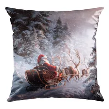 Capa Almofada Cetim Tren贸 De Natal 43x43cm De Foto mini 1