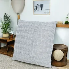 Capa Almofada Trança 45x45 Luxo Decor Barata Cor Capa Almofada Cinza Capa De Almofada 45x45 Foto mini 2