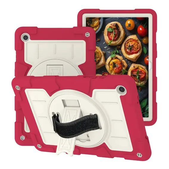Capa Anti-shock Arctodus Para iPad 7 iPad 8 iPad 9 10.2 Pol. Cor Vermelho Foto 1