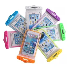 Capa Bag Aquática Para Celular A Prova D'água Universal Cor Branco Liso Foto mini 2