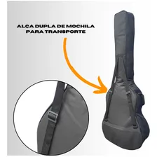 Capa Bag Luxo Acolchoada Espuma Estofada P/ Violão Clássico Foto mini 4