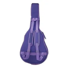 Capa Bag Para Violão Clássico / Folk Nylon Lilás Acolchoada Foto mini 2