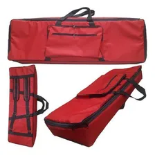Capa Bag Teclado Roland Jupter 80 Nylon Vermelho Master Luxo Foto  mini 1