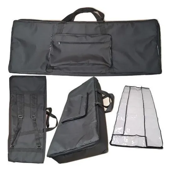 Capa Bag Teclado Yamaha Ypt370 Master Luxo Bk + Cobertura Foto 1