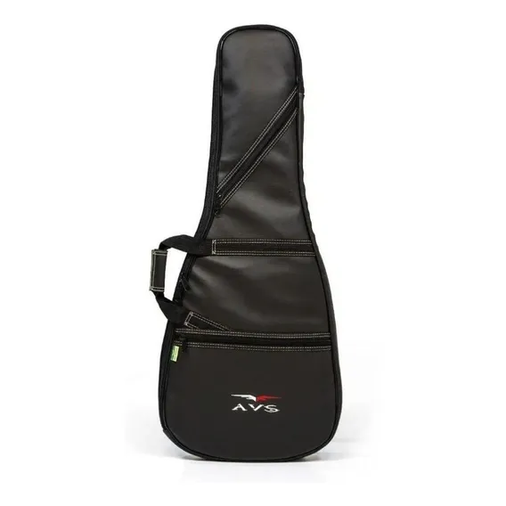 Capa Bag Violão Folk Avs Executive Couro Case Preto Bic009ex Foto 1
